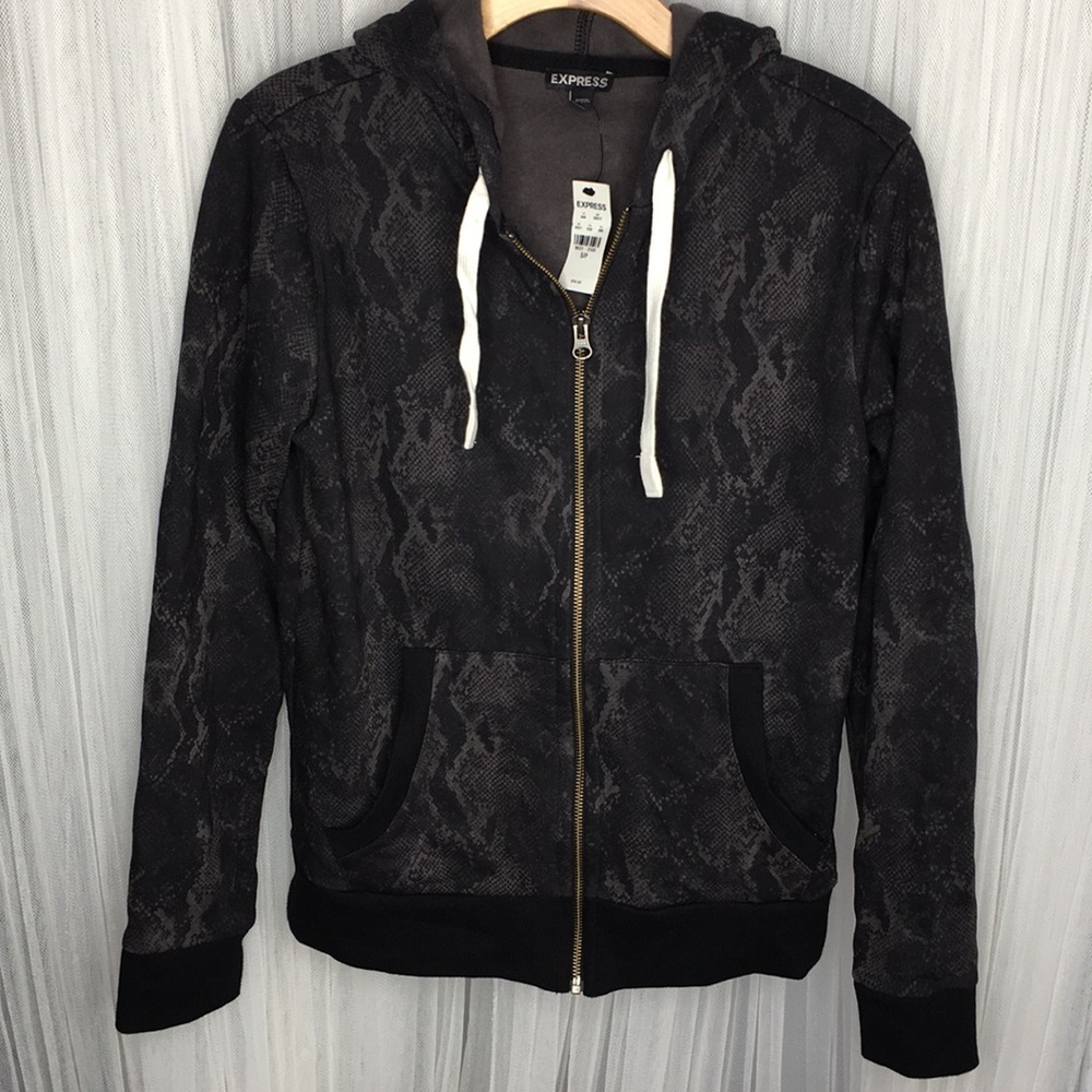 Express snakeskin print hoodie | Size Small